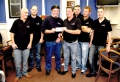 The Six man Snooker Team that completed a 24 hour Marathon helping to raise £3,500.00 for the Local RNLI - Pic by Tony Rive 08-10-10