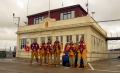 Some of the St Peter Port Lifeboat Crew below their Lifeboat Shed 13-10-14 Pic by Tony Rive (2).jpg