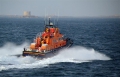 Pic by Tony Rive 02-09-10         The  Lifeboat Spirit of Guernsey heads out of St Peter Port bound Sark on a Medical call out for St John Ambulance, whilst the Flying Christine III is out of action due to a Mechanical problem. This was the third call in as many day's that the Lifeboat has attended too Sark on Madical calls.