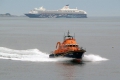 The St Peter Port Lifeboat passing St Martin's Point on a Shout 18-05-10 Pic by Tony Rive (6)