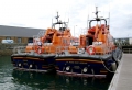 Pic by Tony Rive 20-09-10   Harbour Master Peter Gill aboard the Relief Severn class Lifeboat Daniel J Gibson 17-38 after the boat arrived from Poole. The vessel will replace out Lifeboat Spirit of Guernsey whilst it travels to the UK for some minor Hull repairs and some engine work.