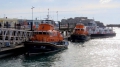 Lifeboats Spirit of Guernsey (17-04) & Volunteer Spirit (17-27) in St Peter Port harbour 23-10-16 Pic by Tony Rive