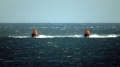 Lifeboats Volunteer Spirit (L) & Spirit of Guernsey heading south through the Little Russel towards St Peter Port 23-10-16 Pic by Tony Rive (1)