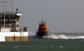 Relief Lifeboat returns to St Peter Port after a shout 12-03-08 Pic by Tony Rive (3)