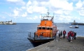 4 of the 5 Crew dis-embarking the Lifeboat Daniel L Gibson on the Old Lifeboat Slip 22-08-14 Pic by Tony Rive (1).jpg