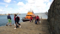 4 of the 5 Crew dis-embarking the Lifeboat Daniel L Gibson on the Old Lifeboat Slip 22-08-14 Pic by Tony Rive (2).jpg