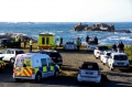 Emergency Services at Grand Rocques headland - photo by Tony Rive