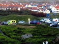 Emergency Services at Grand Rocques headland - photo by Tony Rive