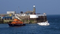 Daniel L Gibson towing the motor boat Wave Dancer into St Peter Port Shout (1) 15-09-14 Pic by Tony Rive (1).jpg