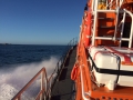 St Peter Port lifeboat heading North up the Little Russel on its way to Grand Rocques - photo by Carl Bisson