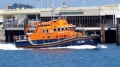 Lifeboat Daniel L Gibson heads out of St Peter Port for a Medivac from Sark 19-06-14 Pic by Tony Rive (1).jpg