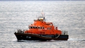 Relief Lifeboat Daniel L Gibson towing the local yacht Majic back to St Peter Port 16-08-14 Pic by Tony Rive (2).jpg