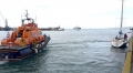 Spirit of Guernsey waiting move alongside yacht Waton 15-05-15 Pic by Tony Rive.jpg