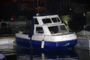 Catch U Later having been towed back to St Peter Port - picture by Tony Rive