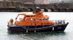 Spirit of Guernsey back in St Peter Port after towing Fair Douze back to Port 10-07-16 Pic by Tony Rive